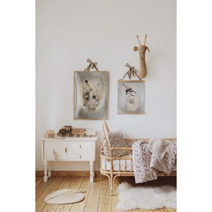 Lampe veilleuse train café crème