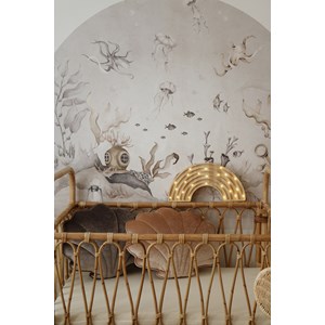 Lampe veilleuse arc-en-ciel bois naturel