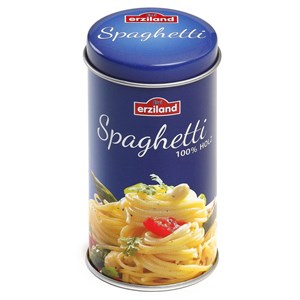 Boîte de pâtes spaghetti