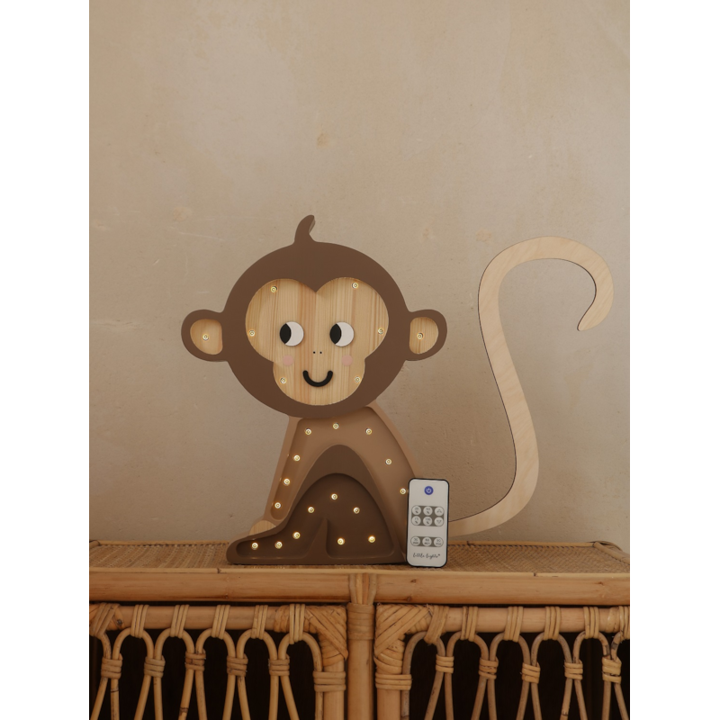 Lampe veilleuse singe brun (Little Lights) - Image 3