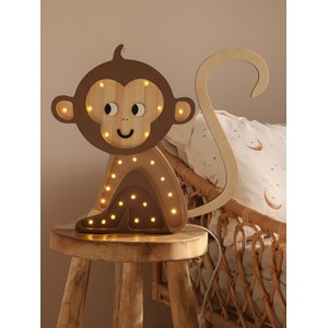 Lampe veilleuse singe brun