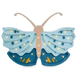 Lampe veilleuse papillon bleu