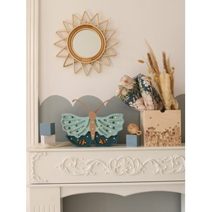 Lampe veilleuse papillon bleu