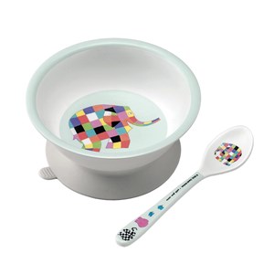 Bol ventouse avec cuillère elmer