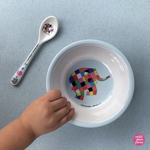 Bol ventouse avec cuillère elmer