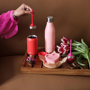 Bouteille isotherme rose mat 500 ml