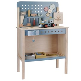Etabli en bois bleu