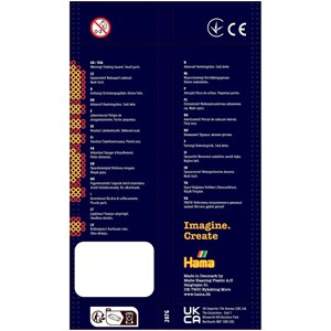 Sachet 1000 perles plastique midi mix ro