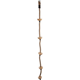 Corde à grimper avec marches en bois