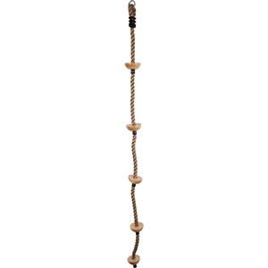 Corde à grimper avec marches en bois