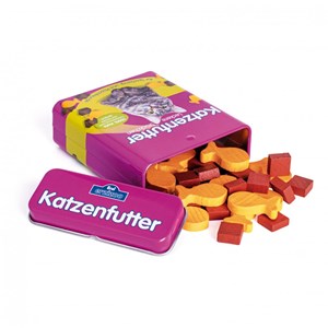 Croquettes pour chat en bois