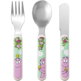 Couverts d'apprentissage barbapapa