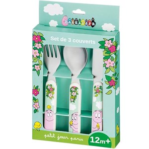 Couverts d'apprentissage barbapapa