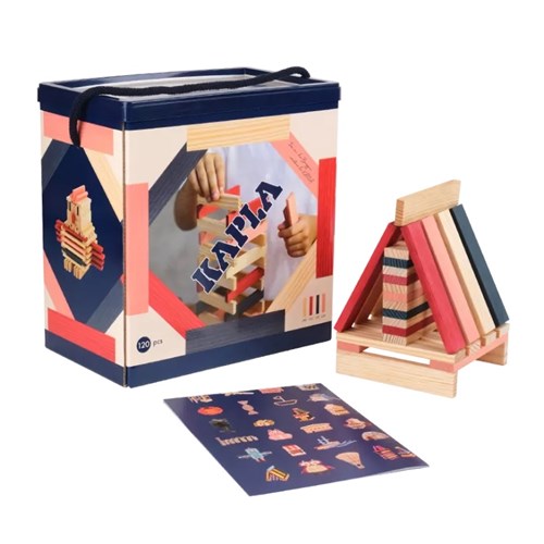 Kapla - Baril kapla 120 bleu rose rouge