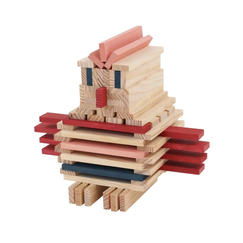 Baril kapla 120 bleu rose rouge (Kapla) - Image 2