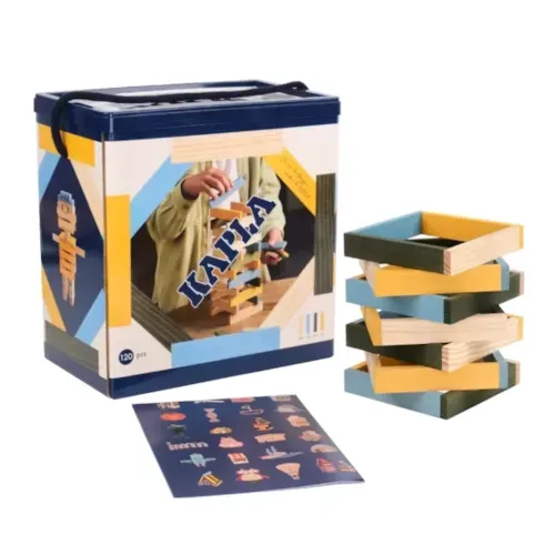 Kapla - Baril kapla 120 bleu jaune vert