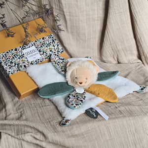 Doudou pétale lion blanc