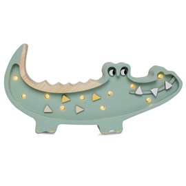 Petite lampe veilleuse crocodile kaki pa