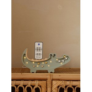 Petite lampe veilleuse crocodile kaki pa