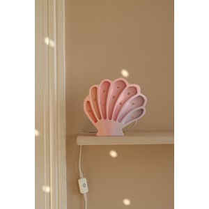 Lampe veilleuse coquillage sirènes rose