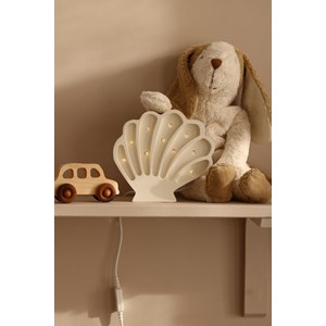 Lampe veilleuse coquillage perle blanche