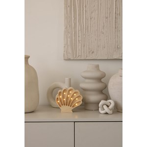 Lampe veilleuse coquillage bois côtier