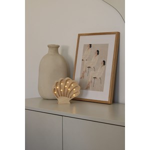 Lampe veilleuse coquillage bois côtier