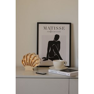 Lampe veilleuse coquillage bois côtier