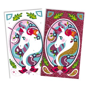 Set créatif paillettes licornes