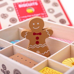 Boîte à biscuits en bois