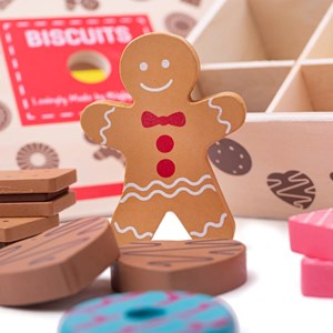 Boîte à biscuits en bois