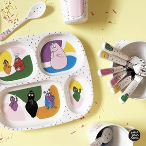 Couverts d'apprentissage barbapapa