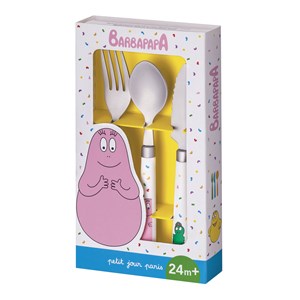 Couverts d'apprentissage barbapapa