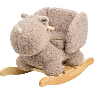 Bascule teddy le rhinocéros taupe