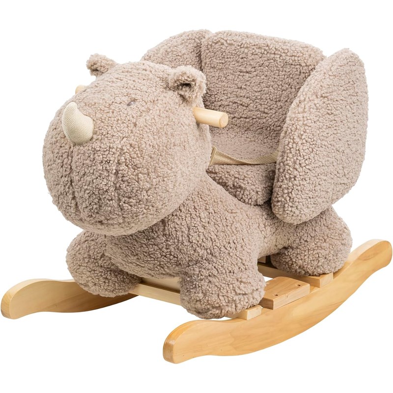 Bascule teddy le rhinocéros taupe