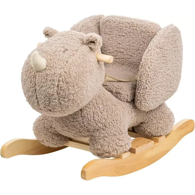 Bascule teddy le rhinocéros taupe