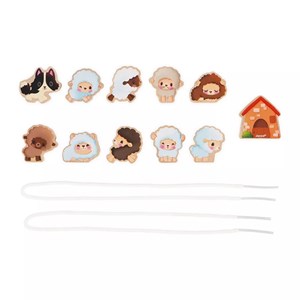 Perles à enfiler moutons