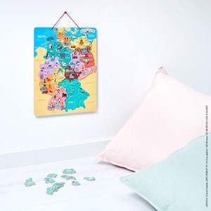 Puzzle carte d'allemagne magnétique