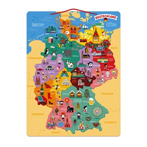 Puzzle carte d'allemagne magnétique