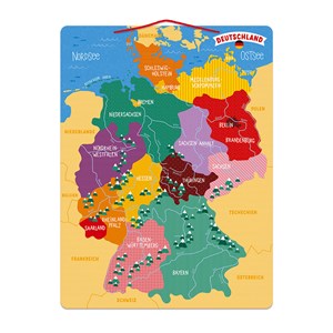 Puzzle carte d'allemagne magnétique