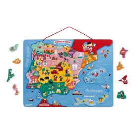 Puzzle carte péninsule ibérique magné