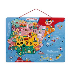 Puzzle carte péninsule ibérique magné