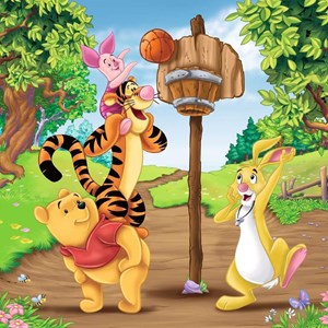 Puzzle disney winnie l'ourson 3x49 pcs