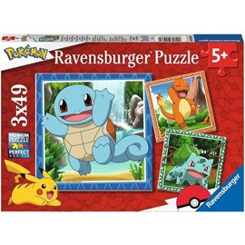 Puzzle pokémon 3x49 pcs