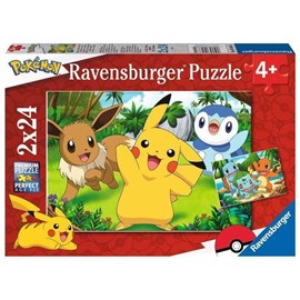 Puzzle pikachu et ses amis 2x24 pcs
