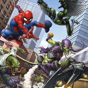 Puzzle spiderman en action 3x49 pcs