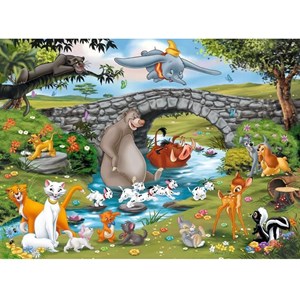 Puzzle grande famille disney 100 pcs xxl