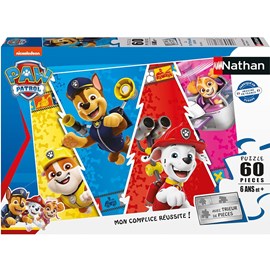 Puzzle la pat'patrouille colorée 60 pcs