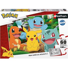Puzzle les pokémon au parc 60 pcs