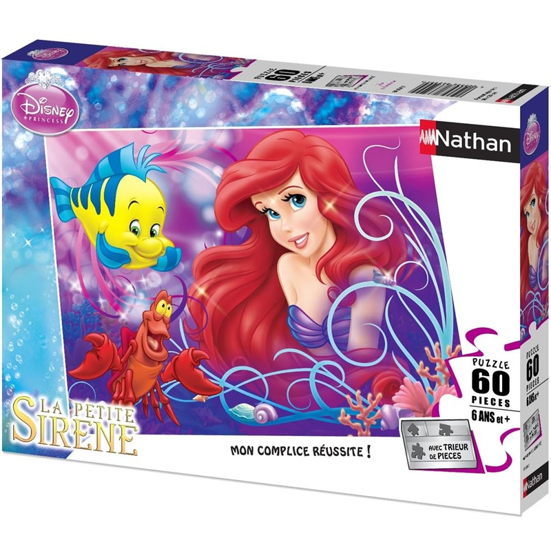 Puzzle jolie petite sirène ariel 60 pcs